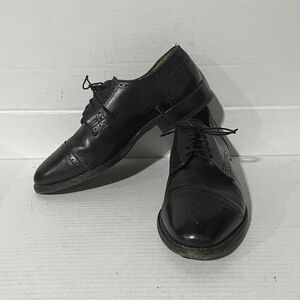 Allen Edmonds Sanford Black Leather Cap Toe Oxford Dress Shoe Men's 7.5 EEE